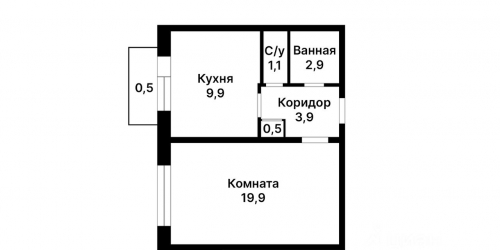 1-комн квартира Мячковский бульвар,  д. 31/19