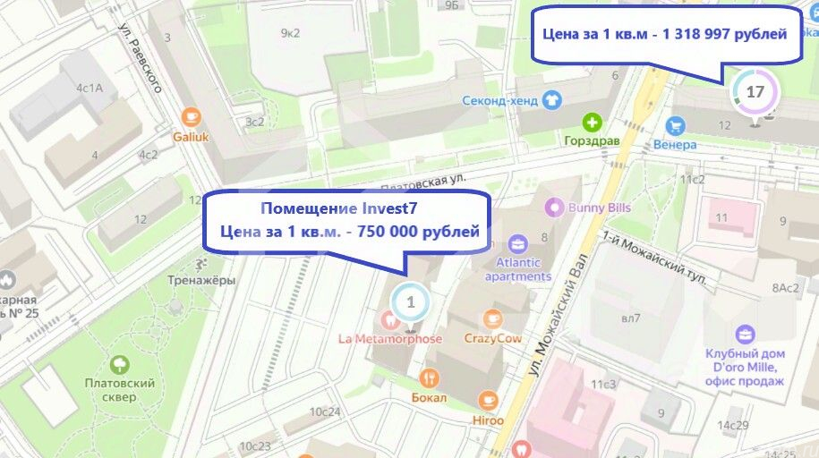 Продажа торгового помещения ул Можайский Вал,  д. 8Д
