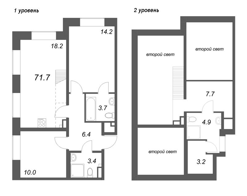 Продажа 2-комн квартиры в новостройке Шушары п., Пулковское ш.,  к. 1