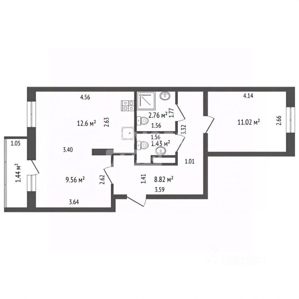 Продажа 2-комн квартиры на вторичном рынке Опалиха мкр, улица Пришвина, 6