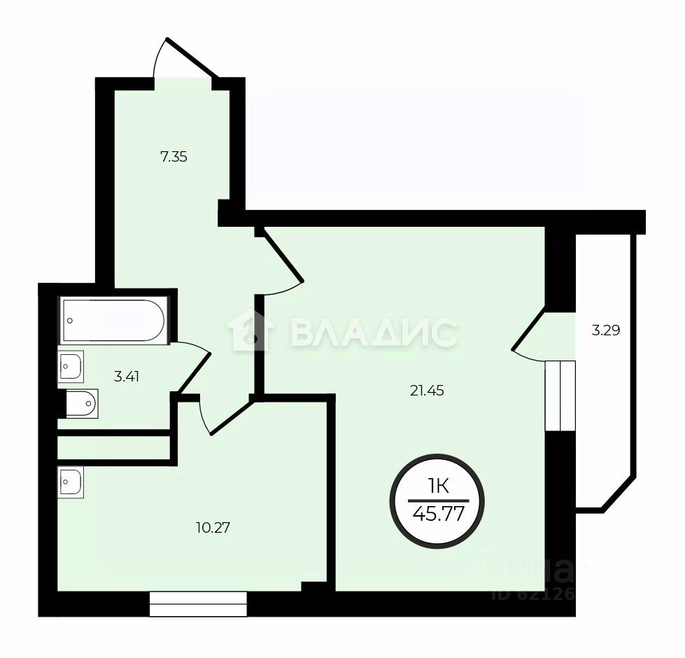 Продажа 1-комн квартиры на вторичном рынке Колтуши, переулок Школьный, 5к3
