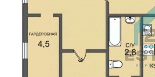 2-комн квартира Кронштадт, Флотская улица, 2