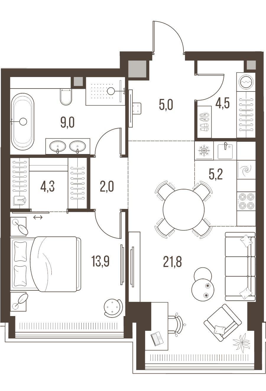 Продажа 1-комн квартиры в новостройке Москва г., Летниковская ул.,  к. 4