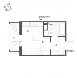 Продажа студии Шушары пос., Чудовская ул. ,  д. 14,  к. 1