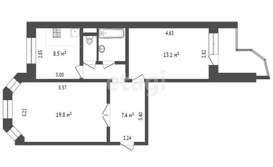 Продажа 2-комн квартиры на вторичном рынке Львовский, Садовая улица,  д. 7