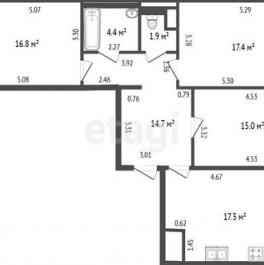 Продажа 3-комн квартиры на вторичном рынке ул Катерников,  д. 5,  к. 2