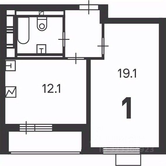 Продажа 1-комн квартиры на вторичном рынке Краснодонская улица, 50