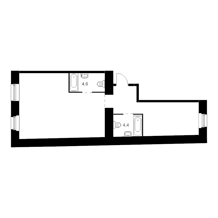 Продажа 2-комн квартиры в новостройке Санкт-Петербург г., Кантемировская ул.,  к. Литера Р