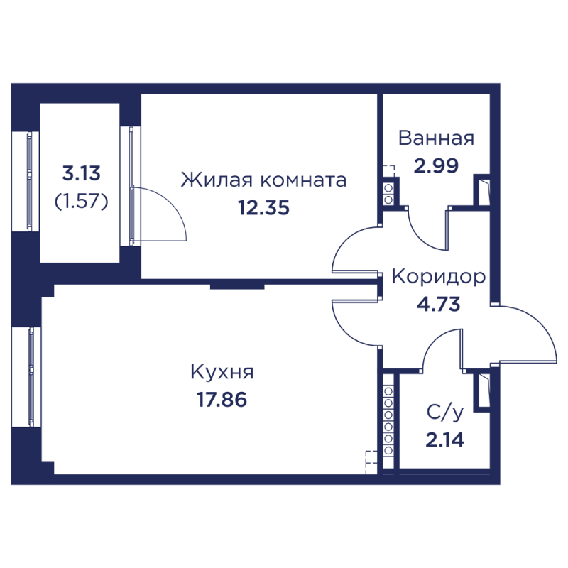 Продажа 1-комн квартиры в новостройке Кронштадт г., Цитадельское ш.,  к. 3