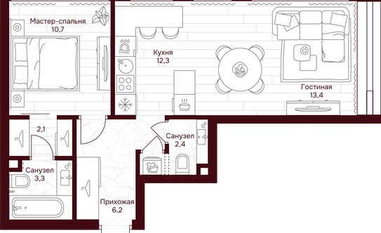 Продажа 1-комн квартиры в новостройке улица Серпуховский Вал,  д. вл7