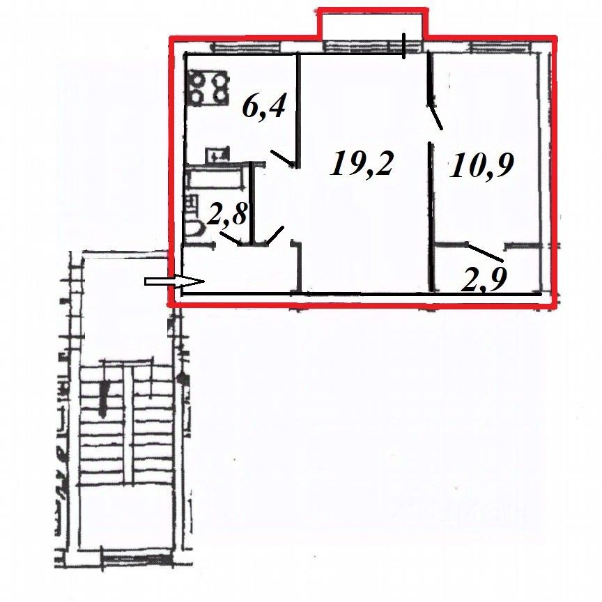 Продажа 2-комн квартиры на вторичном рынке Малая Охта тер., улица Казанская, 18