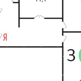 Аренда 3-комн квартиры на вторичном рынке Анадырский проезд,  д. 77