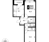 Продать Квартиры в новостройке Люберцы г., Проектируемый проезд № 4037   5.1