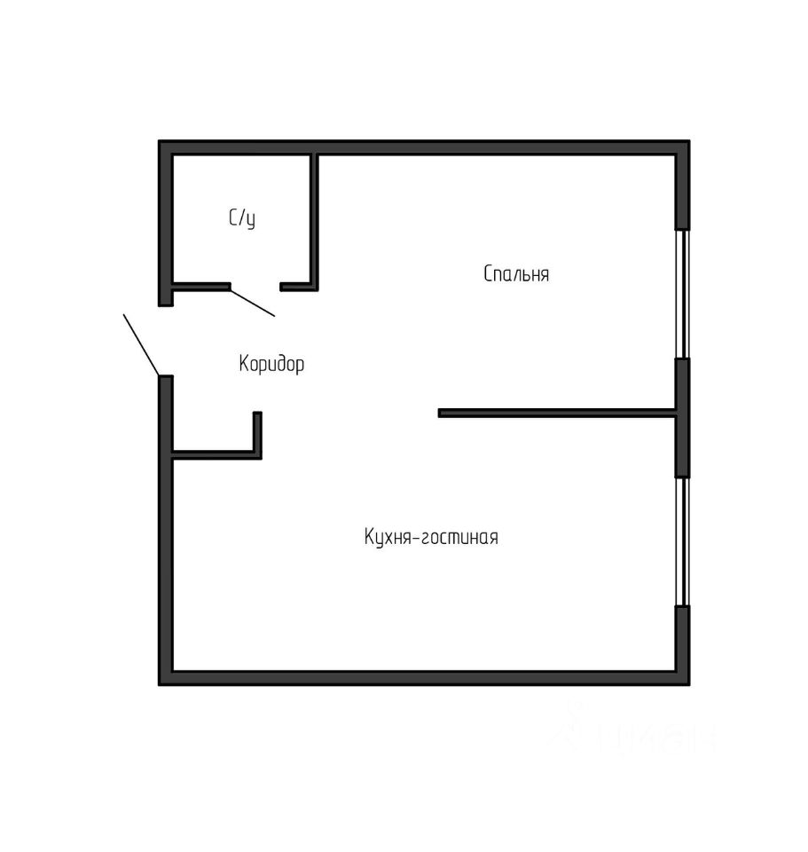 Продажа 1-комн квартиры на вторичном рынке бульвар Генерала Карбышева, 15