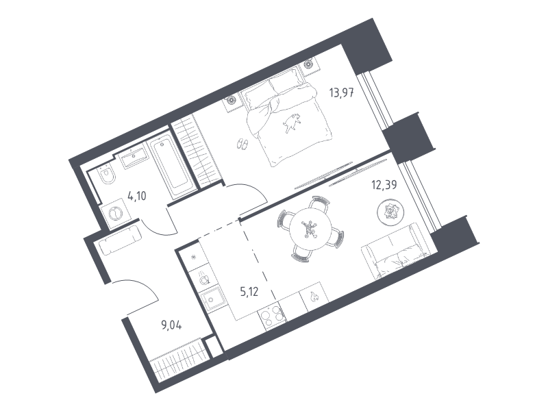 Продажа 1-комн квартиры в новостройке Раздоры д., Мякининское ш.,  к. 19