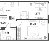 Продать Квартиры в новостройке Пушкино г., Зелёная Роща ул.   12