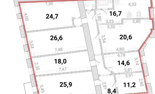 Продажа 7-комн квартиры на вторичном рынке улица Рубинштейна,  д. 24