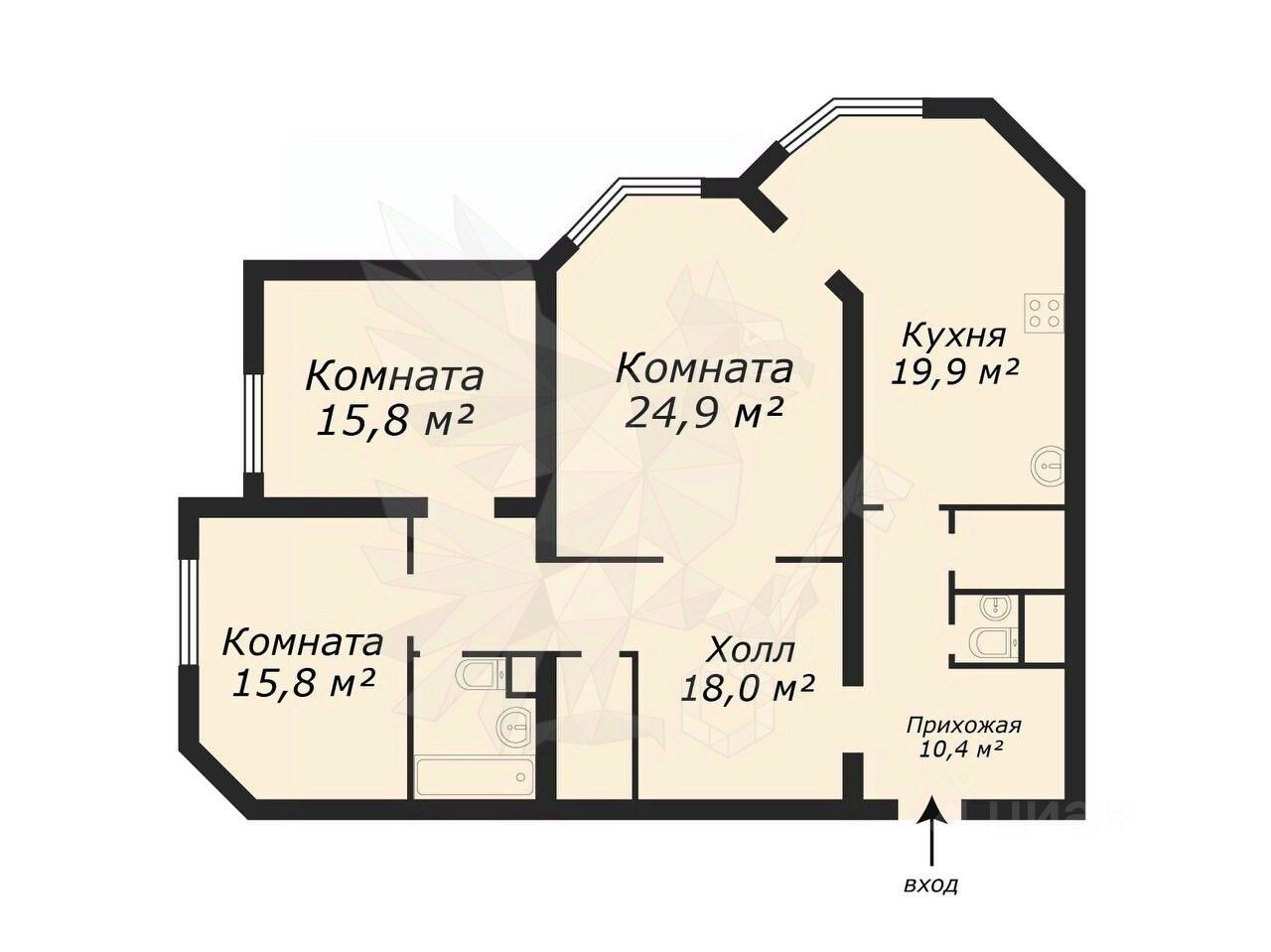 Продажа 3-комн квартиры на вторичном рынке улица Удальцова, 85К4