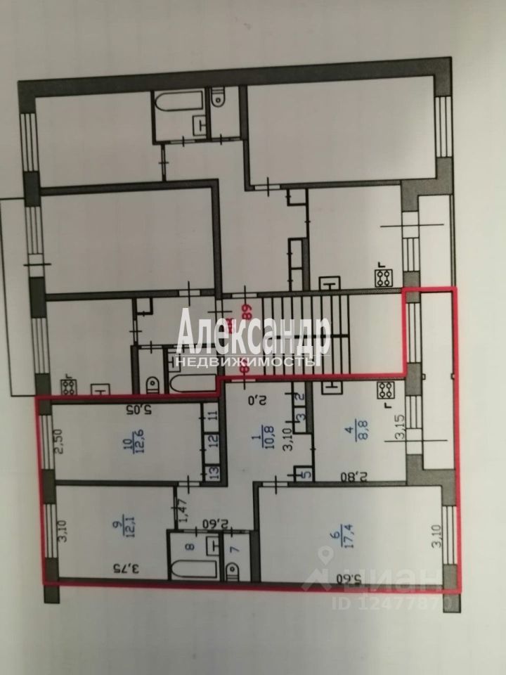 Продажа 3-комн квартиры на вторичном рынке Сясьстрой, Петрозаводская улица, 31