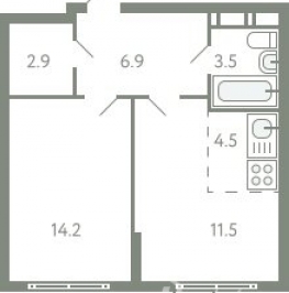 Продажа 2-комн квартиры на вторичном рынке Молоково с, Ново-Молоковский б-р,  д. 1