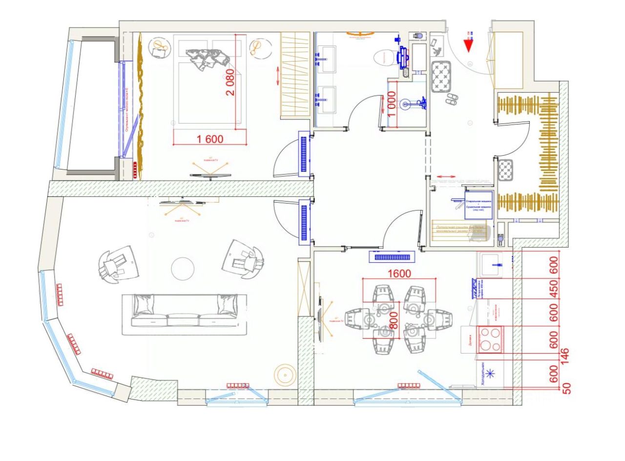 Аренда 2-комн квартиры на вторичном рынке проезд Невельского, 3к2