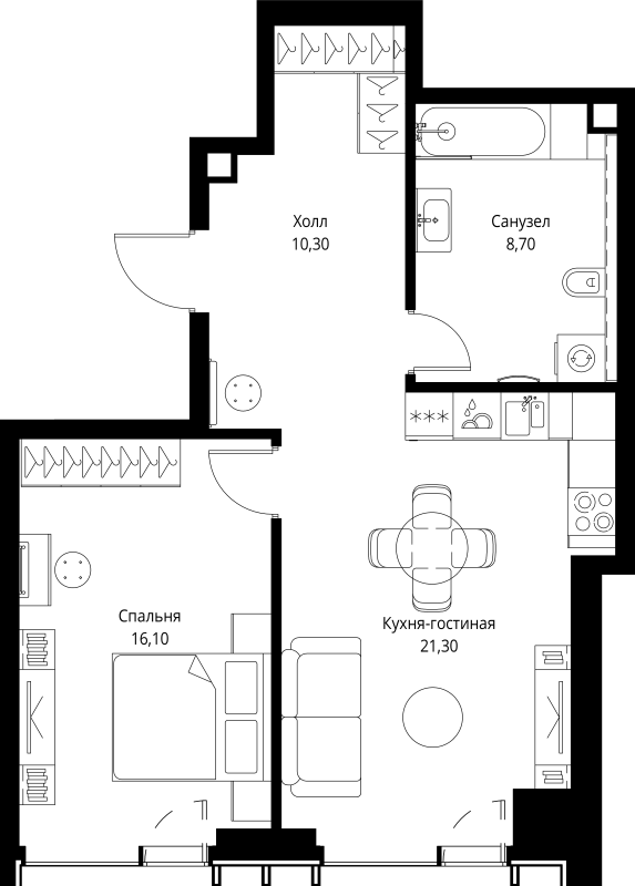 Продажа 1-комн квартиры в новостройке Москва г., Верейская ул.,  к. 1.5