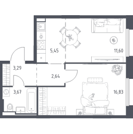 Продажа 1-комн квартиры в новостройке Заречье п., Заречная ул.,  к. 4