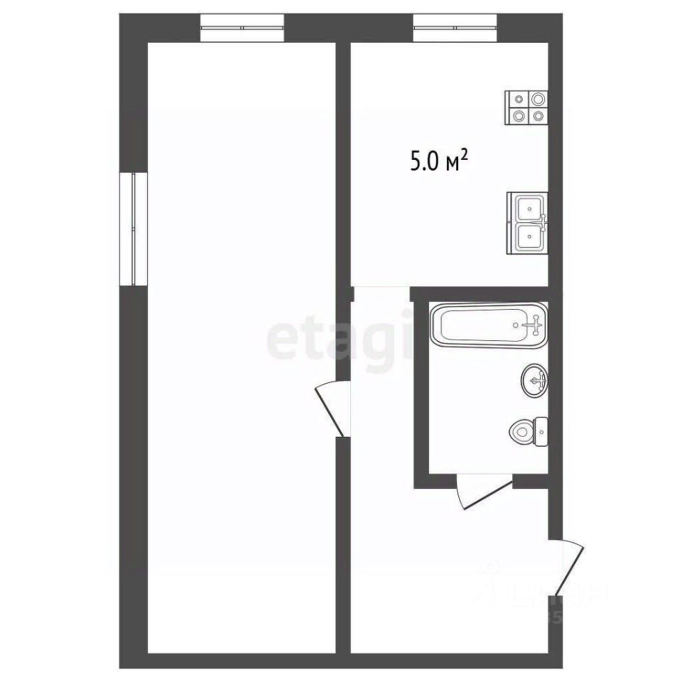 Продажа 1-комн квартиры на вторичном рынке Серпухов, улица Дзержинского, 38