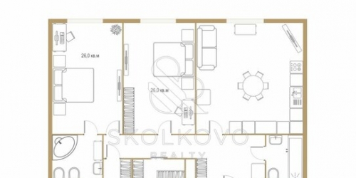 3-комн квартира Мосфильмовская улица,  д. 8