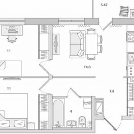 Продажа 2-комн квартиры на вторичном рынке Бугры, ул Тихая,  д. 10