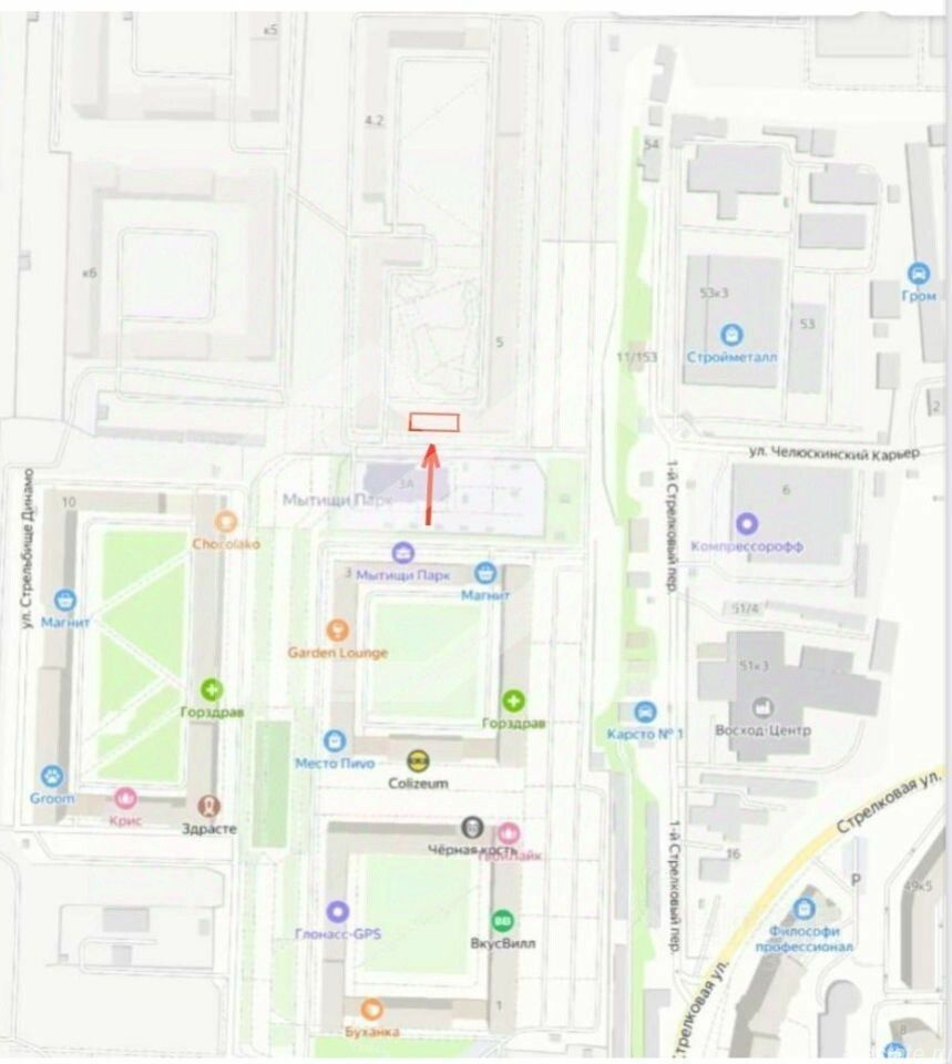 Аренда торгового помещения Строитель, проезд № 5136,  д. 5