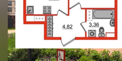 1-комн квартира проспект Обуховской обороны, 36