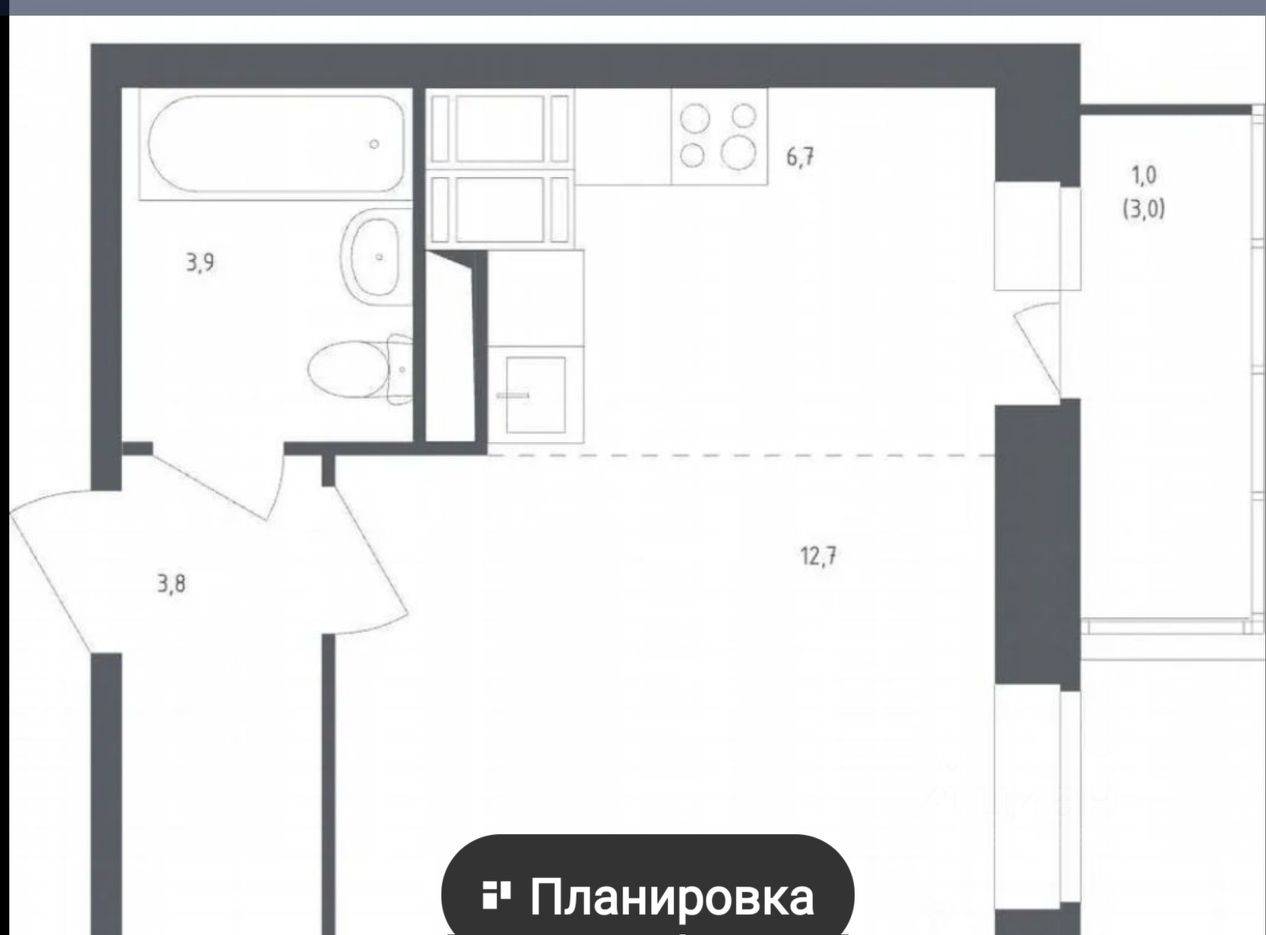 Аренда студии Путилково пгт, улица Просторная, 11