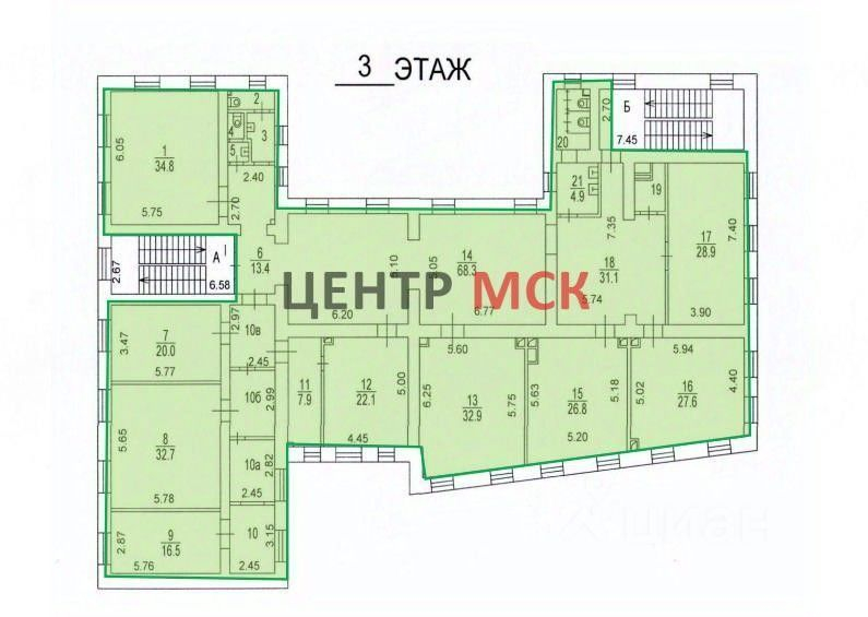 Аренда офиса Нововаганьковский пер,  д. 2