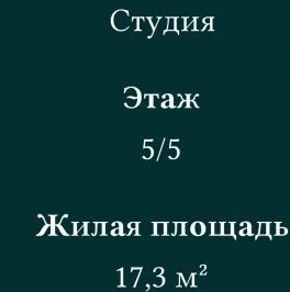 Продажа студии улица Орбитальная, 9к1