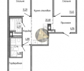 Продать Квартиры вторичка Реки Каменки наб  3 к3 с1 