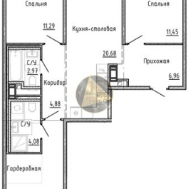 Продажа 3-комн квартиры на вторичном рынке Реки Каменки наб,  д. 3 к3 с1
