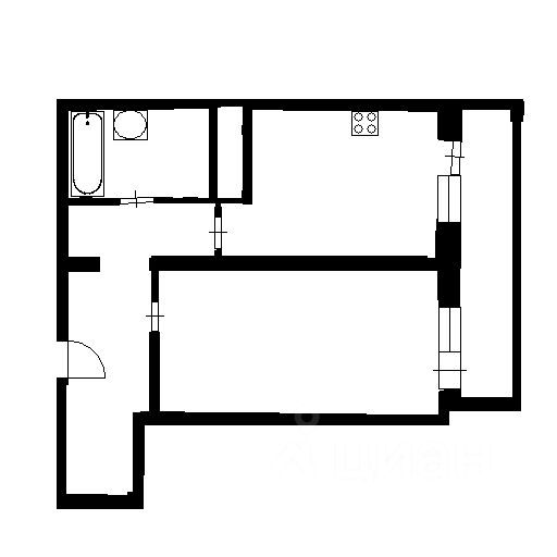 Продажа 1-комн квартиры на вторичном рынке улица Грина, 1к8