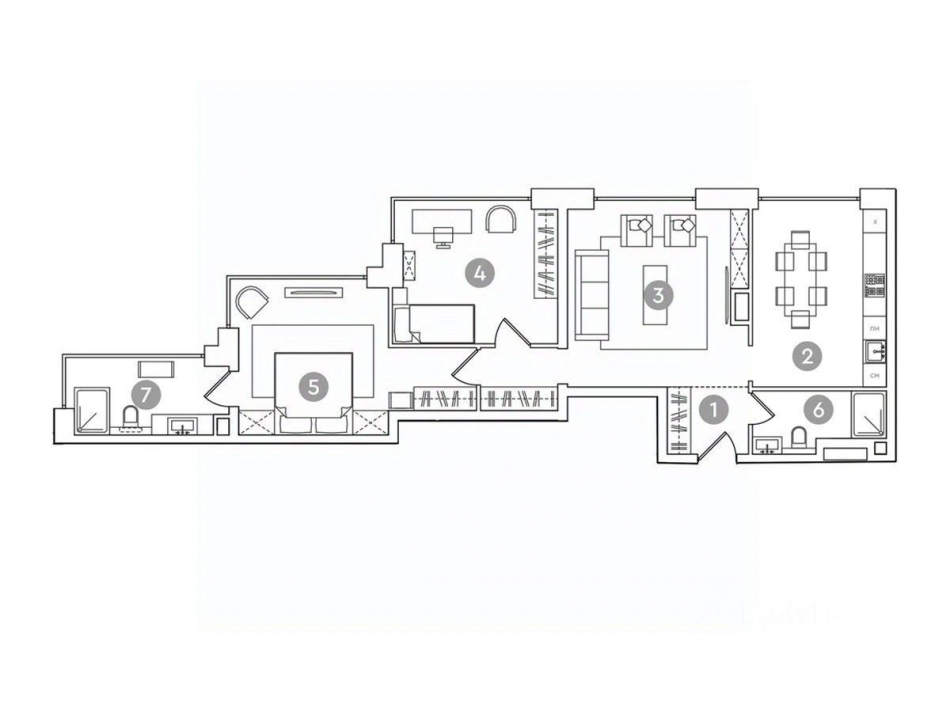 Продажа офиса проспект Академика Сахарова,  д. 7