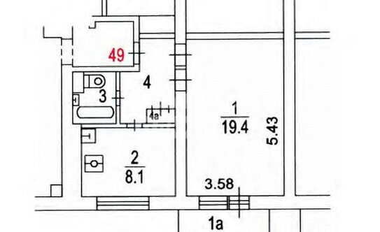 Продажа 1-комн квартиры на вторичном рынке Серпуховская Б. ул
