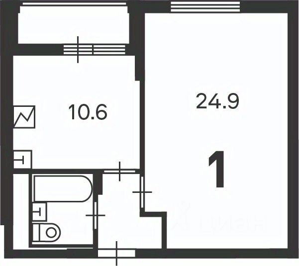 Продажа 1-комн квартиры на вторичном рынке Керченская улица, 2