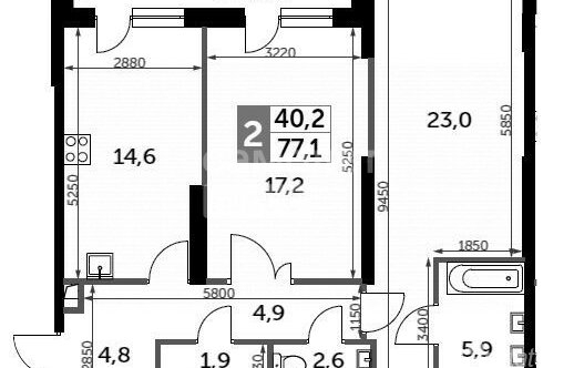 Продажа 2-комн квартиры на вторичном рынке Шелепихинская набережная,  д. 38 к5