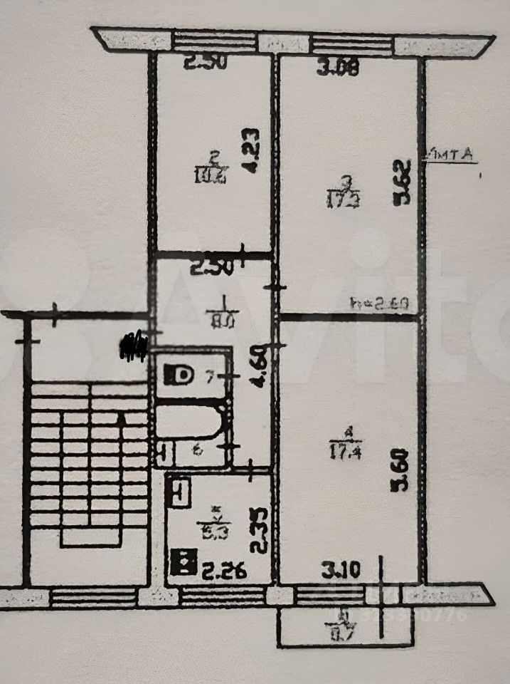 Продажа 3-комн квартиры на вторичном рынке пос. Коробицыно, 26