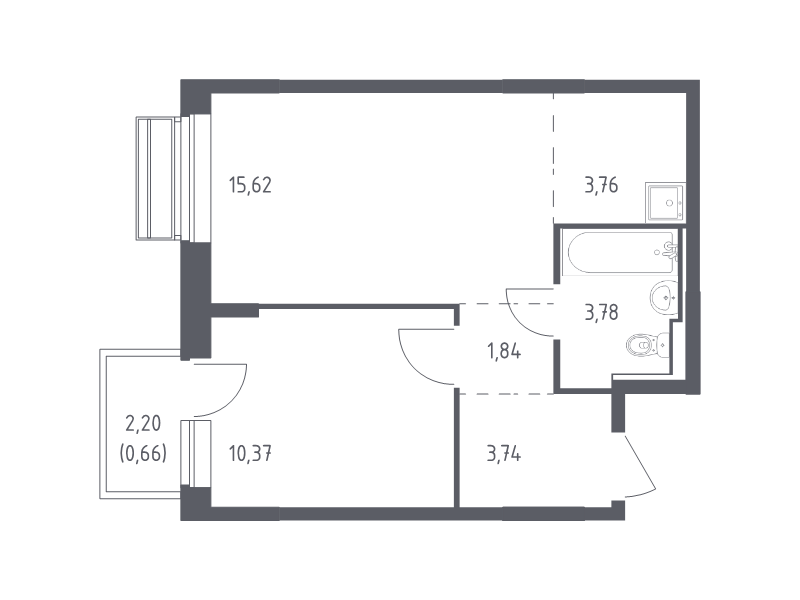 Продажа 1-комн квартиры в новостройке Лайково с., Лесная ул.,  к. 55