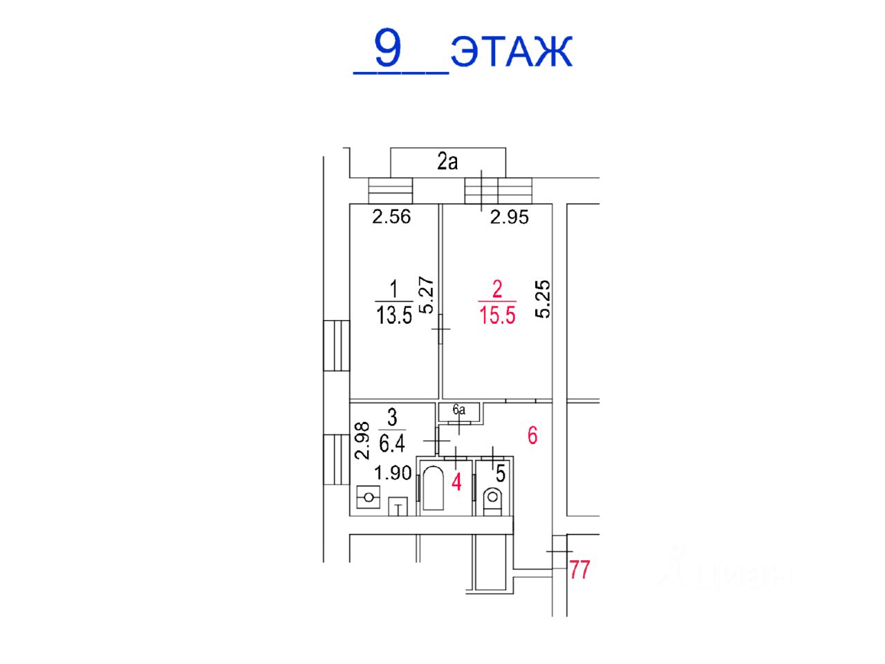 Продажа 2-комн квартиры на вторичном рынке Ленинградский проспект, 4/2