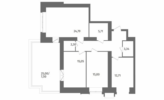 Продажа 3-комн квартиры на вторичном рынке Лиственная улица,  д. 20 к2 с1