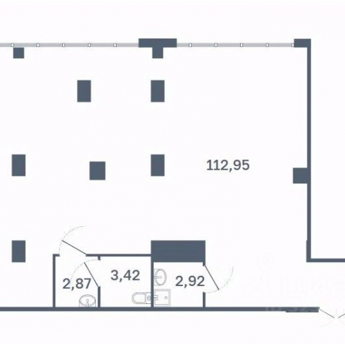 Помещение свободного назначения Кудрово г, Строителей пр,  д. 16