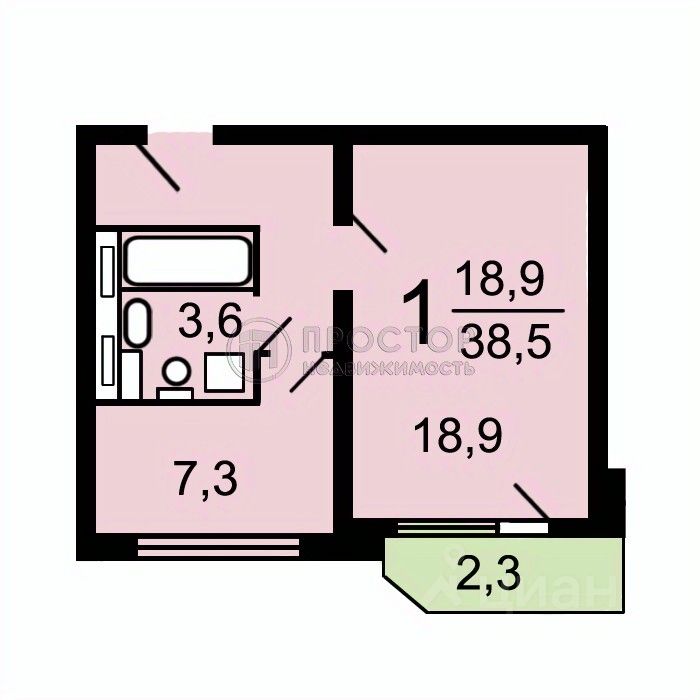 Продажа 1-комн квартиры на вторичном рынке Уваровский переулок,  д. 2К1