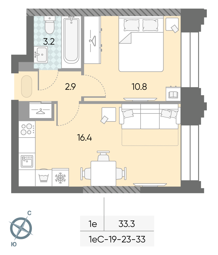 Продажа 1-комн квартиры в новостройке Автозаводская площадь, д.вл.23