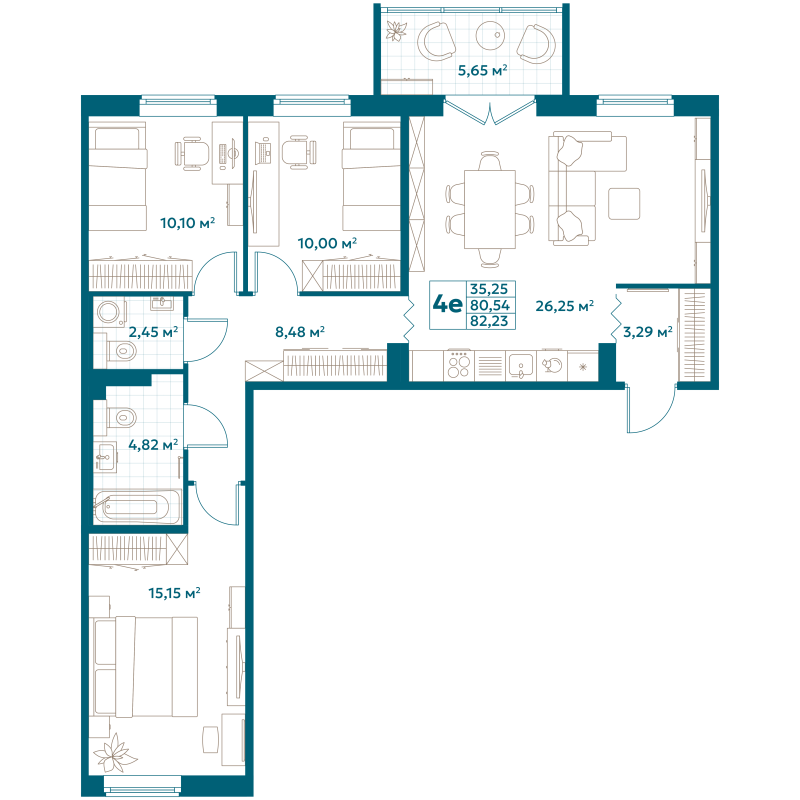 Продажа 3-комн квартиры в новостройке Москва г., Новоостаповская ул.,  к. Flow